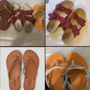 American eagle sandal/flip flop lot/bundle